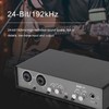 USB Audio Interface Mixer 24bit/192KHz 48V Phantom Power Noise Reduction
