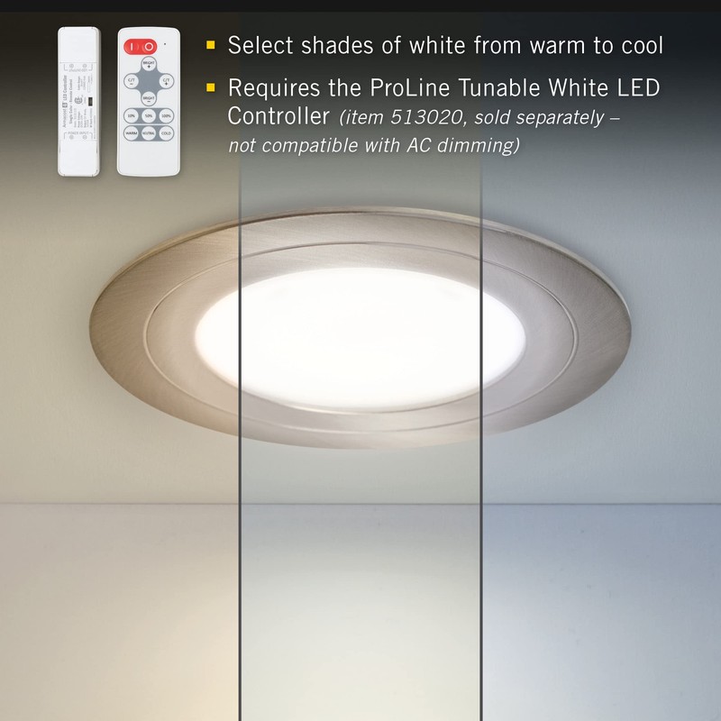 Armacost Lighting PureVue Dimmable LED Undercabinet Puck Light, CCT 2700K