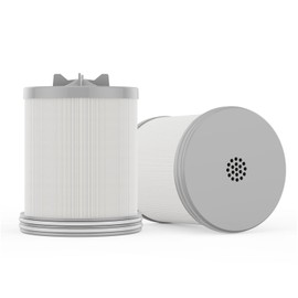 Kintim Replacement Cartridges with 5-Micron Pleated Polyester for Model KTS Hard Water Shower Filter - Eliminate Sediments, Chlorine, Fluoride, Odors, and More (2-Pack)