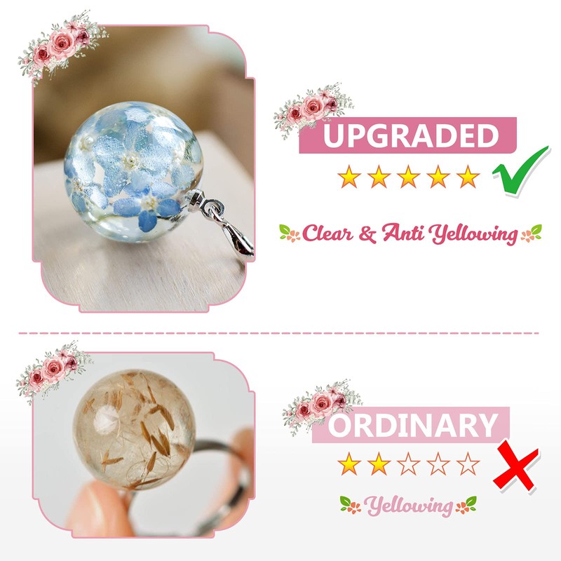 YIEHO 300g UV Resin Kit with Light-Upgraded Crystal Clear Hard
