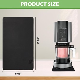 Sliding Pad for Ninja NC301/NC299/NC300/ Creami Ice Cream Maker,Quickly Slide Ice Cream Maker on Table,with Hanging Strap & Silicone Tie,Accessories for Ninja Swirl Creami Maker