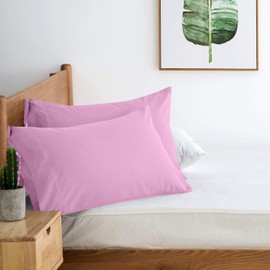 Dan River 100% Cotton Jersey Pillowcase Queen Size, Pink