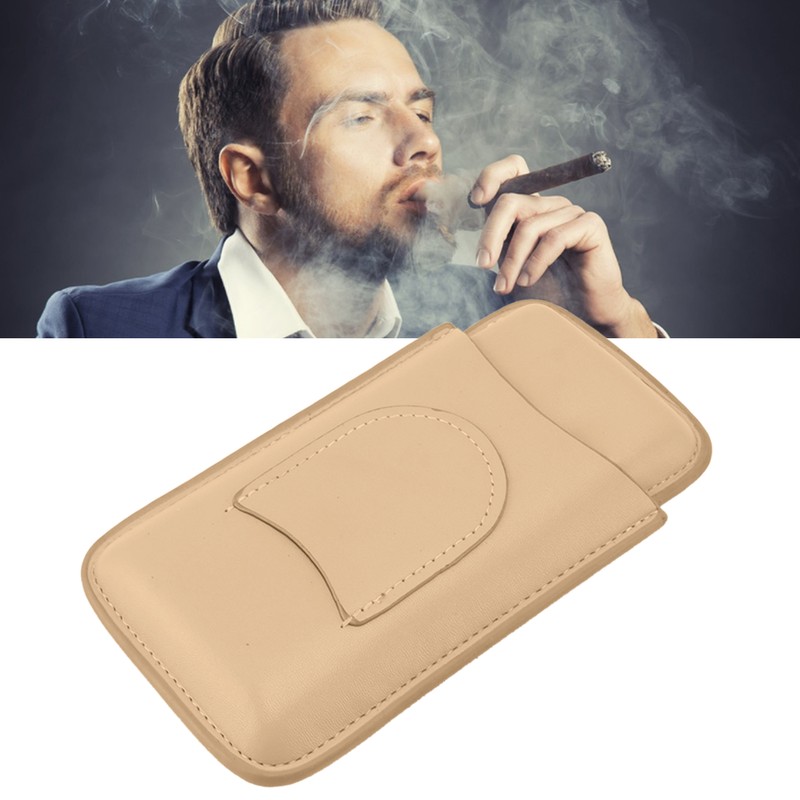 Cigar Case High End Leather Fashion Portable Travel Cigar Holder