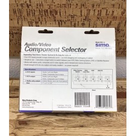 Sima SVS-14 4 Input A/V Component Selector