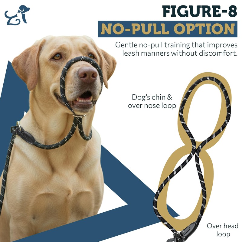 Freedom Pro Rope Slip Lead – No-Kink Swivel Handle, Figure-8