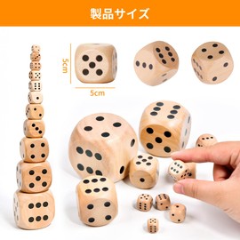 Dice Wooden Dice Game Dice Flying Chess Dice Game Mahjong Dice Lottery Props Entertainment Game Toy (5cm)
