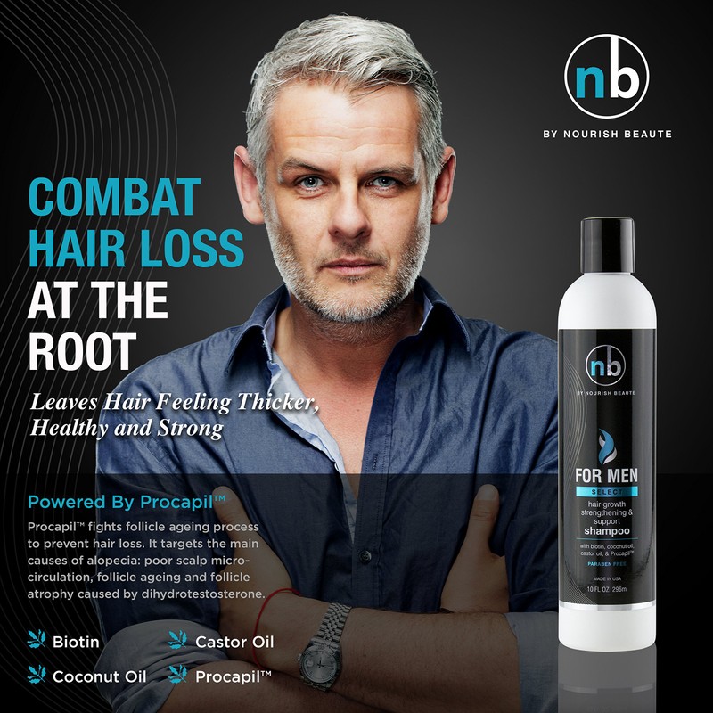 Hair Regrowth Shampoo for Men - Anti Hair Loss Shampoo