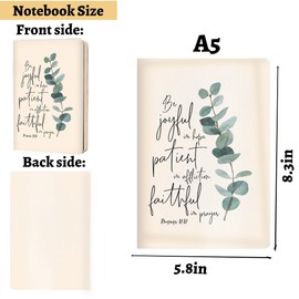 Encouraging Bible Verse Gifts for Women College Ruled Notebook Christian Hard Shell Journal Notebook, Inspirational Hardcover Notebooks Journals for Writing Planner Note 200 Sheets (5.8 x 8.3)-3