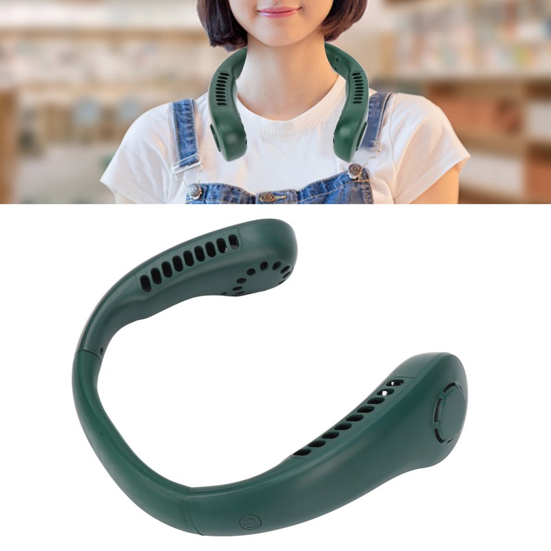 Portable Neck Fan 3 Speeds Adjustable Low Noise Rechargeable Hands