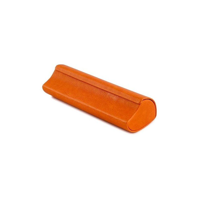 テーシーケース メガネケース おしゃれ ハード ケース フック式 アルミ ポリウレタン オレンジ HY-8112-22