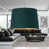 Dark Green Fabric with Gold Inner Easy Fit Light Shade/Lampshade