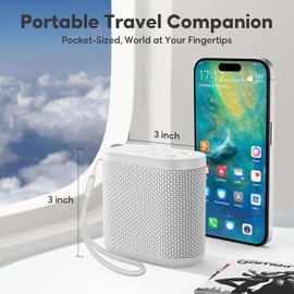 Portable Sound Machine for Travel, White Noise Sound Machine for Sleeping, 52-Hour Lasting Mini Noise Machine with 21 Quality Non-looping Sounds, Headphone Jack, Memory, Timer for Adults,Hotel