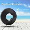 MroMax Fit 3/4" Black Plastic PP Pipe Cover, 20mm (0.79")