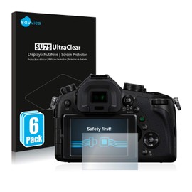 6x Screen Protector for Panasonic Lumix DMC-FZ1000 Protection Film - Crystal-Clear, Bubble-Free