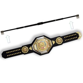 Klizdum WWE Belt Hanger Wall Mount - Wrestling Championship Belt Display Case & Holder - Heavy-Duty Wall Mounted Organizer for WWE Belts - Easy to Install