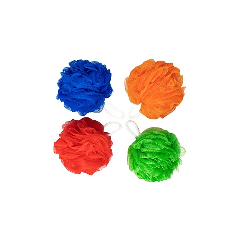 Shower Puff, Bath Puff,Shower Sponge Extra Large 80g, 4 Pack