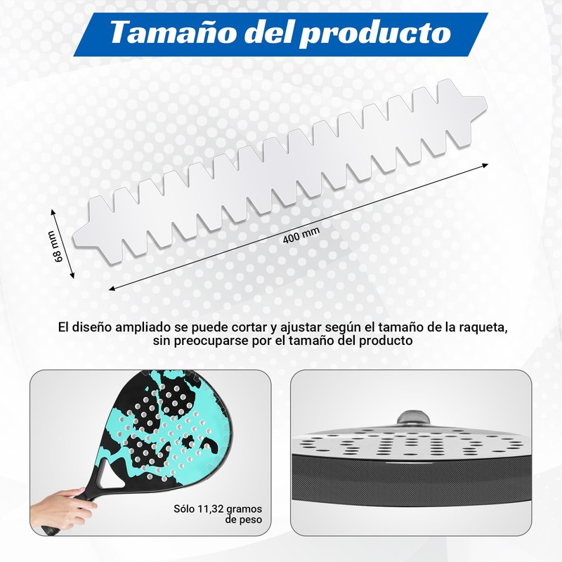 QMCZLA Protector Pala De Padel, Cinta Protectora para Pala Padel,