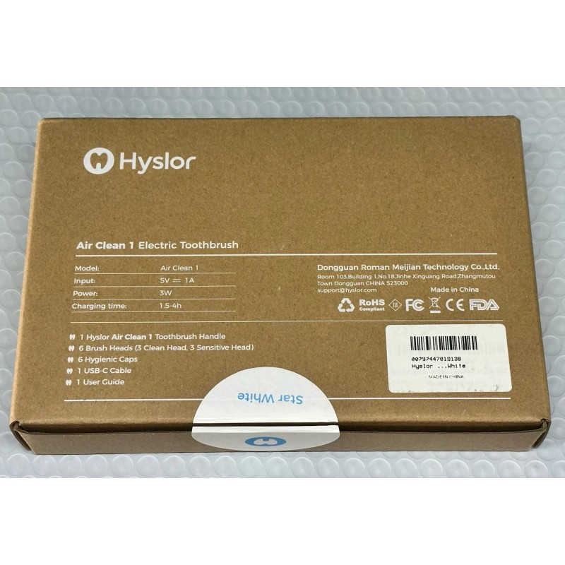 Hyslor Air Clean 1 Electric Toothbrush (Star White)