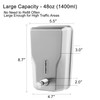 VANNSOO Wall Mount Stainless Steel Soap Dispenser for Bathroom, 48oz