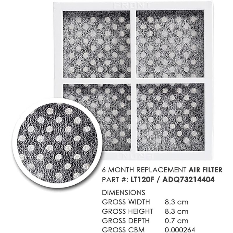 Refrigerator Fresh Air Filter Replacement for LG LT120F ADQ73214404 ADQ73334008