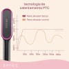 Cepillo Alaciador Electrico Sance Peine Alisador Profesional Rosa 2