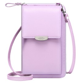 OIDERY Small Crossbody Phone Bags Cellphone Wallet Purse for Women with Credit Card Slots, Purple, One Size
