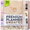 Life Planner - Undated Deluxe Weekly, Monthly Planner, a 12