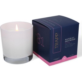 Trapp - No. 81 Waterlily Driftwood - 7 oz. Signature Candle - Aromatic Home Fragrance with Fresh Scent of Fresh Marine, Sea Salt Driftwood, & Aquatic Floral Notes - Petrolatum Wax