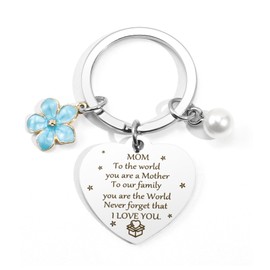 Mom Keychain Gifts Presents for Mom Mummy Gifts Mothers Day Giftfor Mom from Daughter BirthdayGifts ChristmasGifts Mom