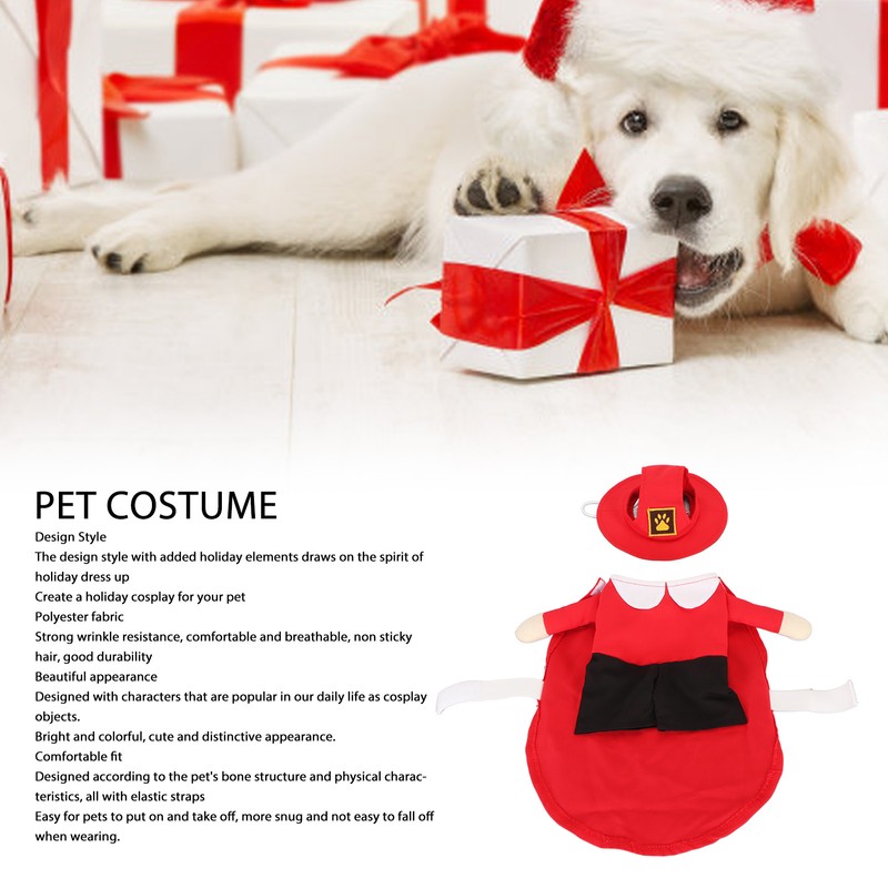 Pizza Delivery Dog Outfit Beautiful Comfortable Breathable Funny Pet Costume