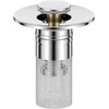 Bathroom Sink Stopper, Stainless Steel Removable Drain Strainer, Hair Catcher