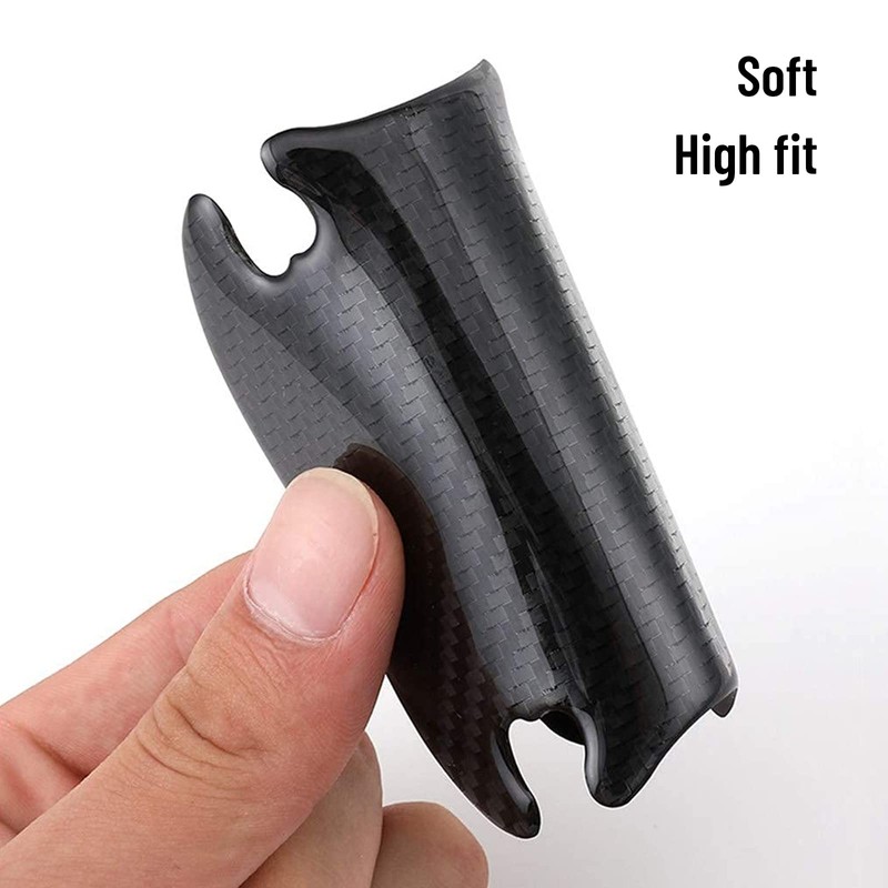 LANZMYAN Car Door Handle Protector Reflective Sticker Universal Auto Carbon