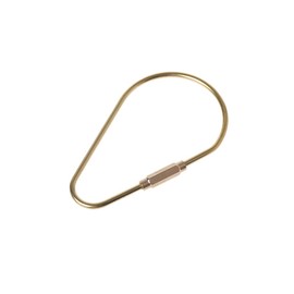 WOWOWO Outdoor Brass Carabiner Keychain Hiking Camping Hang Hook Buckle Car Key Ring