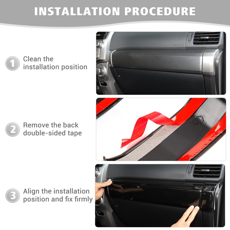 Jimen Compatible with Toyota 4Runner 2010-2024, 3PCS Center Console Co-Pilot