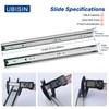 Ubisin 22 Inch Soft Close Drawer Slides Full Extension Ball