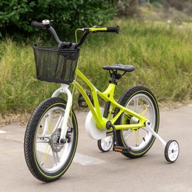 CXWXC Kids Bike Basket - Front Bicycle Bike Basket for Boys and Girls - Bike Baskets with Adjustable PU Straps, Suitable for Most Children's Bicycles and Kids Tricycles (Black)