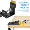 47Pcs Pocket Hole Jig Kit Metal Pocket Screw Jig Drill