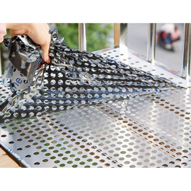 Bilaida Stainless Steel Perforated Sheet (SUS304), 0.01" Thickness, 15" Width,