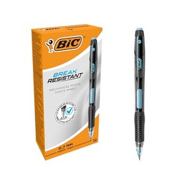 BIC Break Resistant Mechanical Pencils with Twist-Up Eraser and Nano Diamond Interspersed Lead - Pack of 12