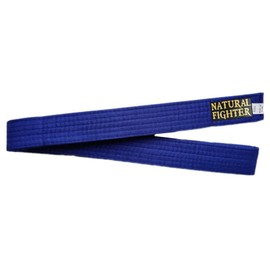 MMASPORT The Fight Evolution Karate Judo Aikido Taekwondo Belt for Martial Arts Cotton Basic (Blue, 280)