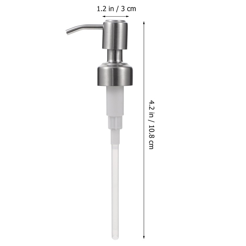WOFASHPURET 24mm Soap Dispenser Pump Replacement, Stainless Steel Lotion/Shampoo/Conditioner Pump