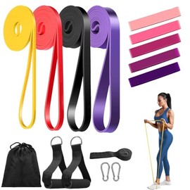 9 Bandas Resistencia, Resistencia para Ejercicio, Bandas Fitness para Pull ups, Fitness, Crossfit, Gym Entrenamiento, Ligas Ejercicio con Ancla de Pue