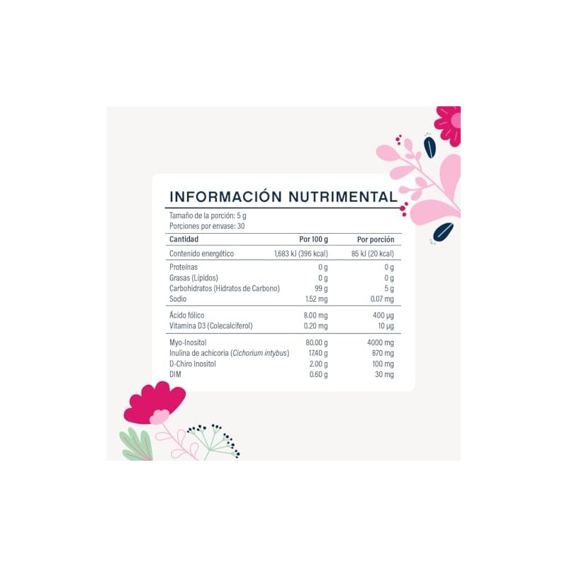 Femsitol Myo D-Chiro Inositol 40:1 Suplemento Mujer Pack 3x150g