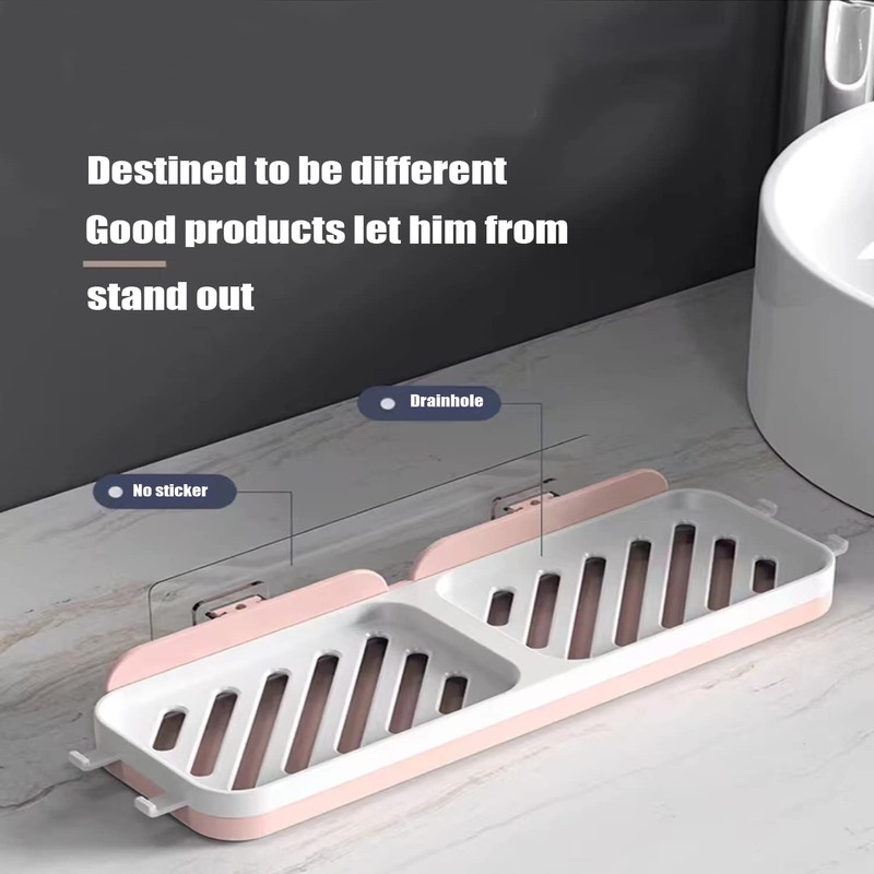 Soap Dish Tray, Container, Detachable Soap Container Box for Bathroom