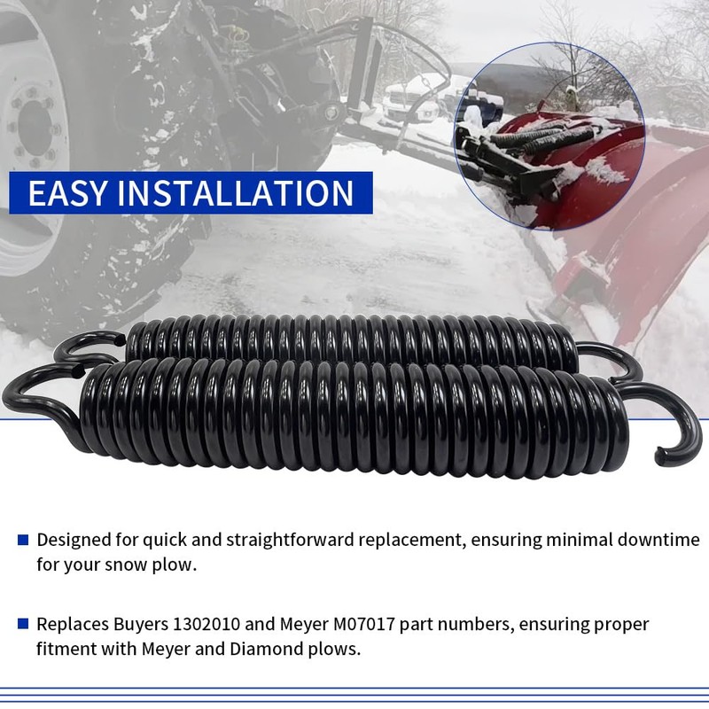 GOLKNHA 2 Pack Snow Trip Springs Without Eyebolts for Meyer