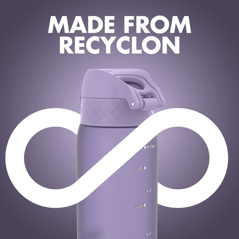 Ion8 Leak Proof BPA Free Kids Water Bottle 12oz Light