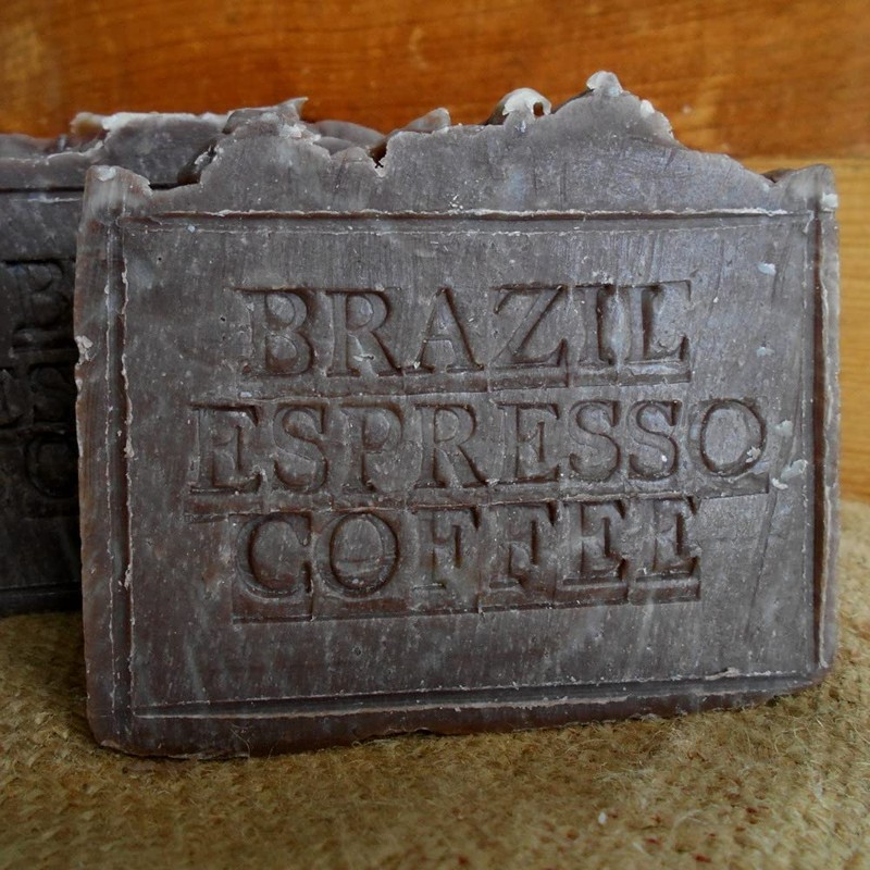 Brazilian Espresso Coffee Scrub Soap Bar Handmade !