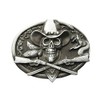 Schnalle123 Belt Buckle Western Texas Cowboy 3D Look for Interchangeable