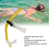 Swimming Snorkel Reduced Drag Silicone Swimming Breathing Tube with Adjustable