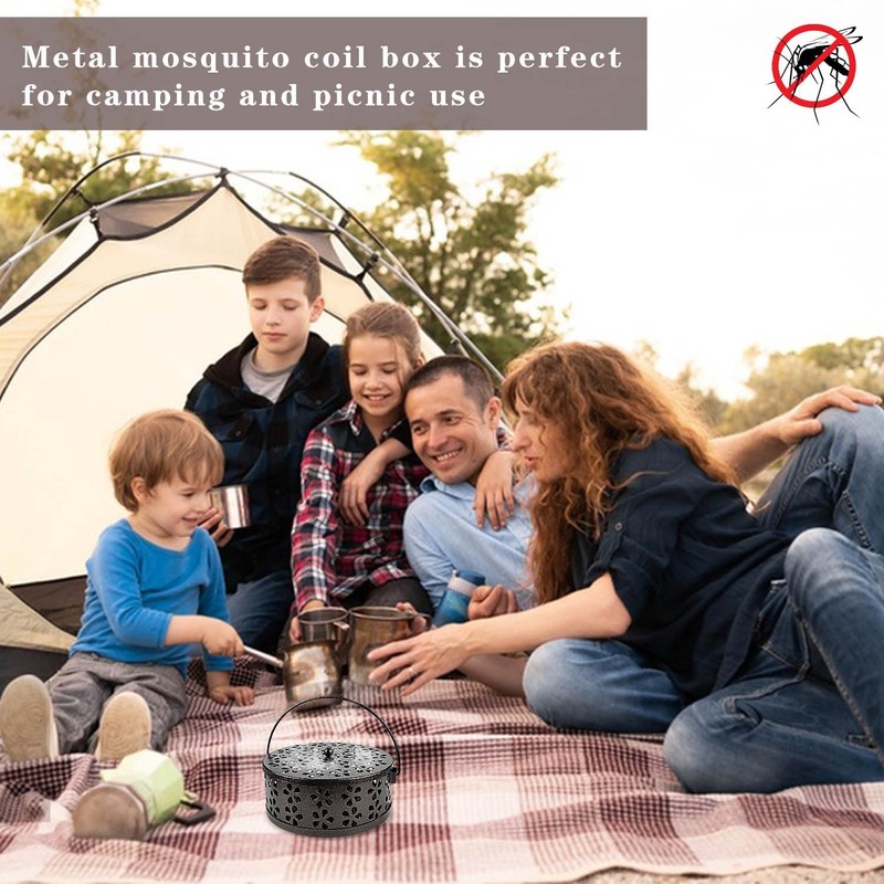 Mosquito Spiral Holder, Mosquito Spiral Container, Smoking Spirals Holder, Portable